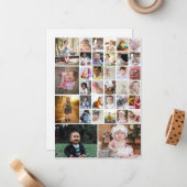 Entwerfen Sie Ihre eigene 35 FotoCollage Mitteilungskarte (Vorderseite/Rückseite Beispiel)