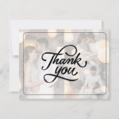 Entwerfen Sie Ihre eigene 3 Fotocollage Dankeskarte (Vorderseite)