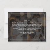 Entwerfen Sie Ihre eigene 3 Fotocollage Dankeskarte (Rückseite)