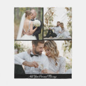 Entwerfen Sie Ihre eigene 3 FotoCollage Fleecedecke (Vorderseite)