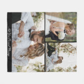 Entwerfen Sie Ihre eigene 3 FotoCollage Fleecedecke (Vorderseite (Horizontal))