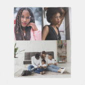 Entwerfen Sie Ihre eigene 3 FotoCollage Fleecedecke (Vorderseite)