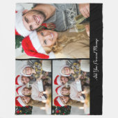 Entwerfen Sie Ihre eigene 3 FotoCollage Fleecedecke (Vorderseite)