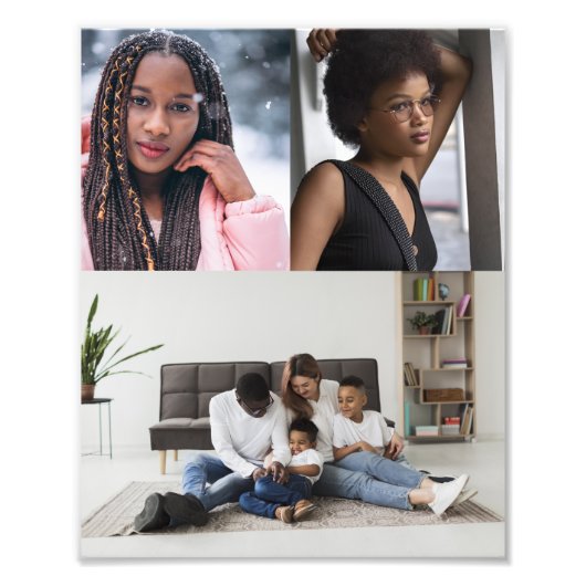 Entwerfen Sie Ihre eigene 3 FotoCollage Fotodruck (Vorne)