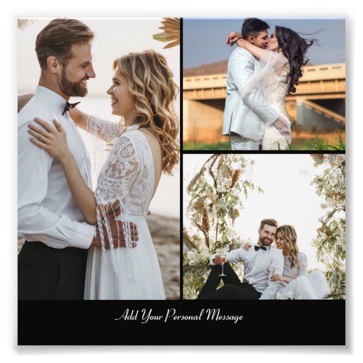 Entwerfen Sie Ihre eigene 3 FotoCollage Fotodruck (Vorne)