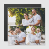 Entwerfen Sie Ihre eigene 3 FotoCollage Magnetkarte (Vorne/Hinten)