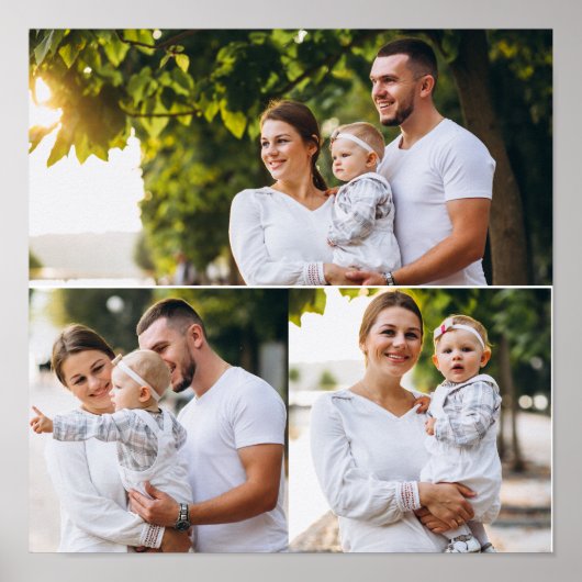 Entwerfen Sie Ihre eigene 3 FotoCollage Poster (Vorne)