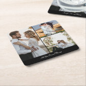 Entwerfen Sie Ihre eigene 3 FotoCollage Rechteckiger Pappuntersetzer (angewinkelt)