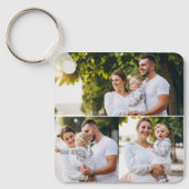 Entwerfen Sie Ihre eigene 3 FotoCollage Schlüsselanhänger (Vorderseite)