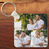 Entwerfen Sie Ihre eigene 3 FotoCollage Schlüsselanhänger (Vorderseite)