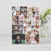Entwerfen Sie Ihre eigene 40 FotoCollage Dankeskarte (Stehend Vorderseite)