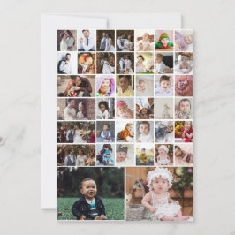 Entwerfen Sie Ihre eigene 40 FotoCollage Feiertagskarte