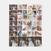 Entwerfen Sie Ihre eigene 40 FotoCollage Fleecedecke (Vorderseite)