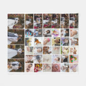 Entwerfen Sie Ihre eigene 40 FotoCollage Fleecedecke (Vorderseite (Horizontal))