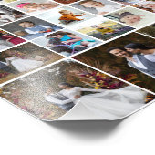 Entwerfen Sie Ihre eigene 40 FotoCollage Fotodruck (Ecke)
