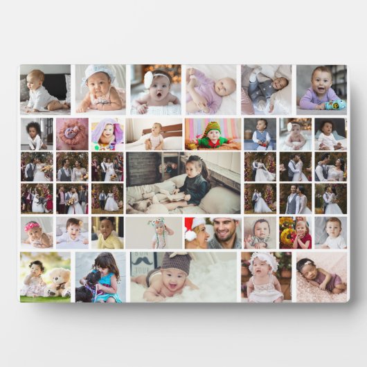 Entwerfen Sie Ihre eigene 40 FotoCollage Fotoplatte (Vorderseite)