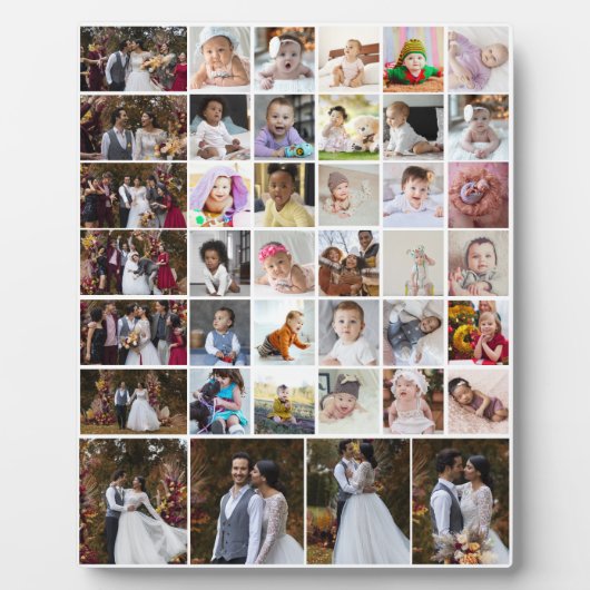 Entwerfen Sie Ihre eigene 40 FotoCollage Fotoplatte (Vorderseite)