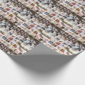 Entwerfen Sie Ihre eigene 40 FotoCollage Geschenkpapier (Ecke)