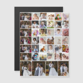 Entwerfen Sie Ihre eigene 40 FotoCollage Magnetkarte (Vorne/Hinten)