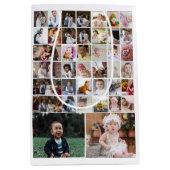 Entwerfen Sie Ihre eigene 40 FotoCollage Mittlere Geschenktüte (Vorderseite)