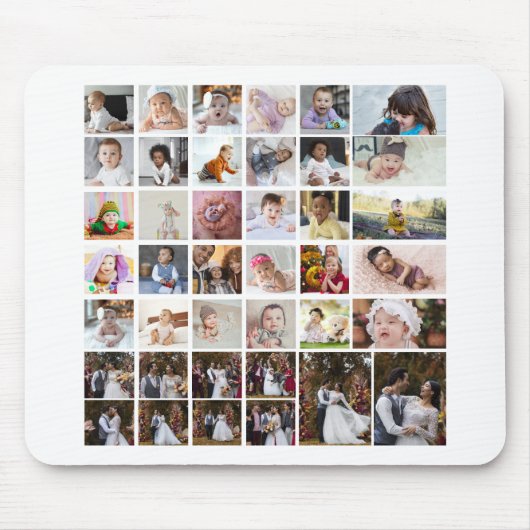 Entwerfen Sie Ihre eigene 40 FotoCollage Mousepad (Vorne)