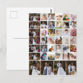 Entwerfen Sie Ihre eigene 40 FotoCollage Postkarte (Vorne/Hinten)