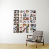 Entwerfen Sie Ihre eigene 40 FotoCollage Wandteppich (Beispiel (Horizontal))