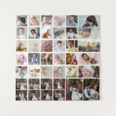 Entwerfen Sie Ihre eigene 40 FotoCollage Wandteppich (Vorderseite)