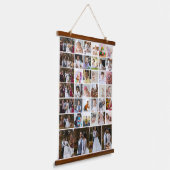 Entwerfen Sie Ihre eigene 40 FotoCollage Wandteppich Mit Holzrahmen (Gewinkelt)