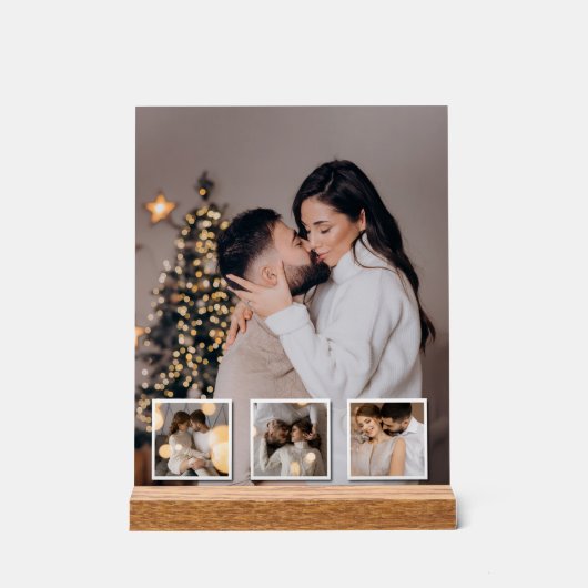 Entwerfen Sie Ihre eigene 4-FotoCollage Acrylschild (Vorderseite)