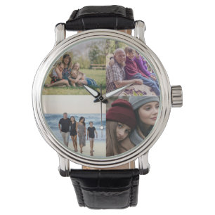 Entwerfen Sie Ihre eigene 4-FotoCollage Armbanduhr