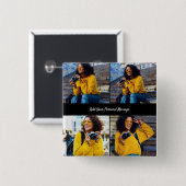 Entwerfen Sie Ihre eigene 4-FotoCollage Button (Vorne & Hinten)