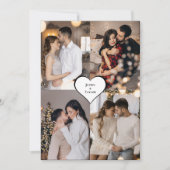 Entwerfen Sie Ihre eigene 4-FotoCollage Dankeskarte (Vorderseite)