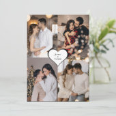 Entwerfen Sie Ihre eigene 4-FotoCollage Dankeskarte (Stehend Vorderseite)
