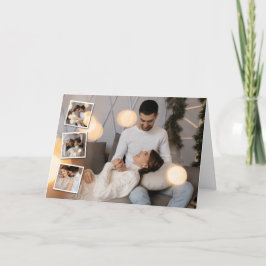 Entwerfen Sie Ihre eigene 4-FotoCollage Feiertagskarte
