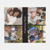 Entwerfen Sie Ihre eigene 4-FotoCollage Fleecedecke (Vorderseite (Horizontal))