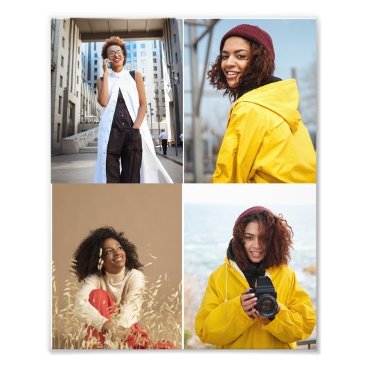 Entwerfen Sie Ihre eigene 4-FotoCollage Fotodruck (Vorne)