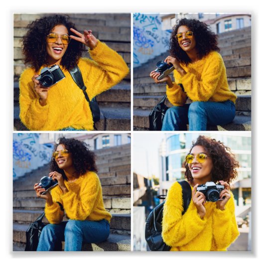 Entwerfen Sie Ihre eigene 4-FotoCollage Fotodruck (Vorne)