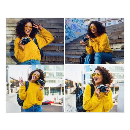 Entwerfen Sie Ihre eigene 4-FotoCollage Fotodruck (Vorne)