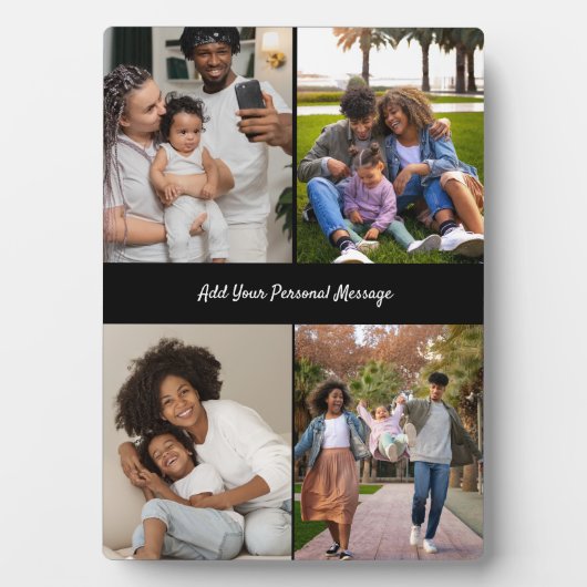 Entwerfen Sie Ihre eigene 4-FotoCollage Fotoplatte (Vorderseite)