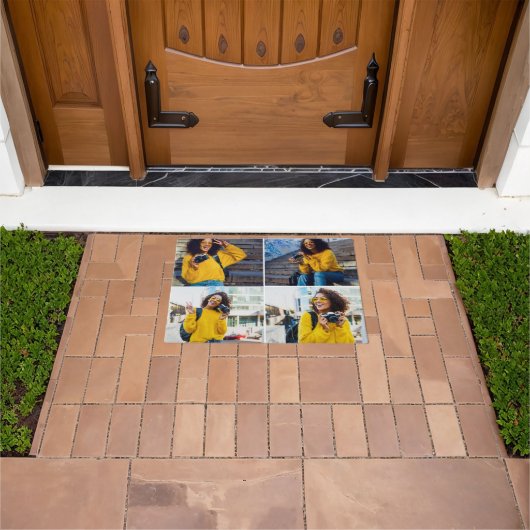 Entwerfen Sie Ihre eigene 4-FotoCollage Fußmatte (Außenbereich)