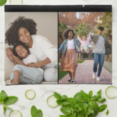 Entwerfen Sie Ihre eigene 4-FotoCollage Geschirrtuch (Gefaltet)