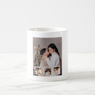 Entwerfen Sie Ihre eigene 4-FotoCollage Kaffeetasse