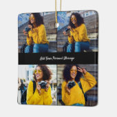 Entwerfen Sie Ihre eigene 4-FotoCollage Keramikornament (Links)