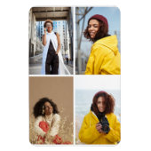 Entwerfen Sie Ihre eigene 4-FotoCollage Magnet (Vertikal)