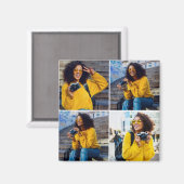 Entwerfen Sie Ihre eigene 4-FotoCollage Magnet (Vorderseite/Rückseite)