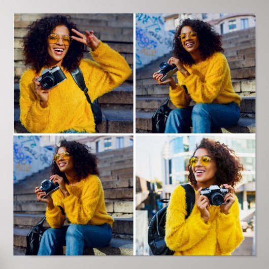 Entwerfen Sie Ihre eigene 4-FotoCollage Poster (Vorne)