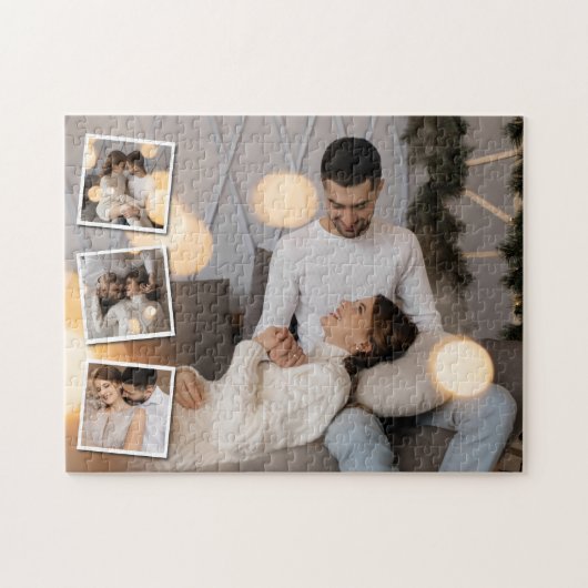 Entwerfen Sie Ihre eigene 4-FotoCollage Puzzle (Horizontal)