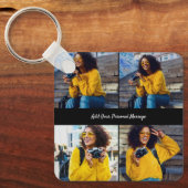 Entwerfen Sie Ihre eigene 4-FotoCollage Schlüsselanhänger (Vorderseite)