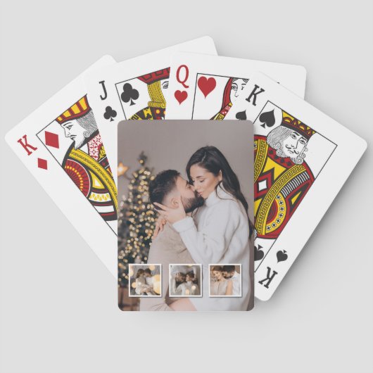 Entwerfen Sie Ihre eigene 4-FotoCollage Spielkarten (Rückseite)